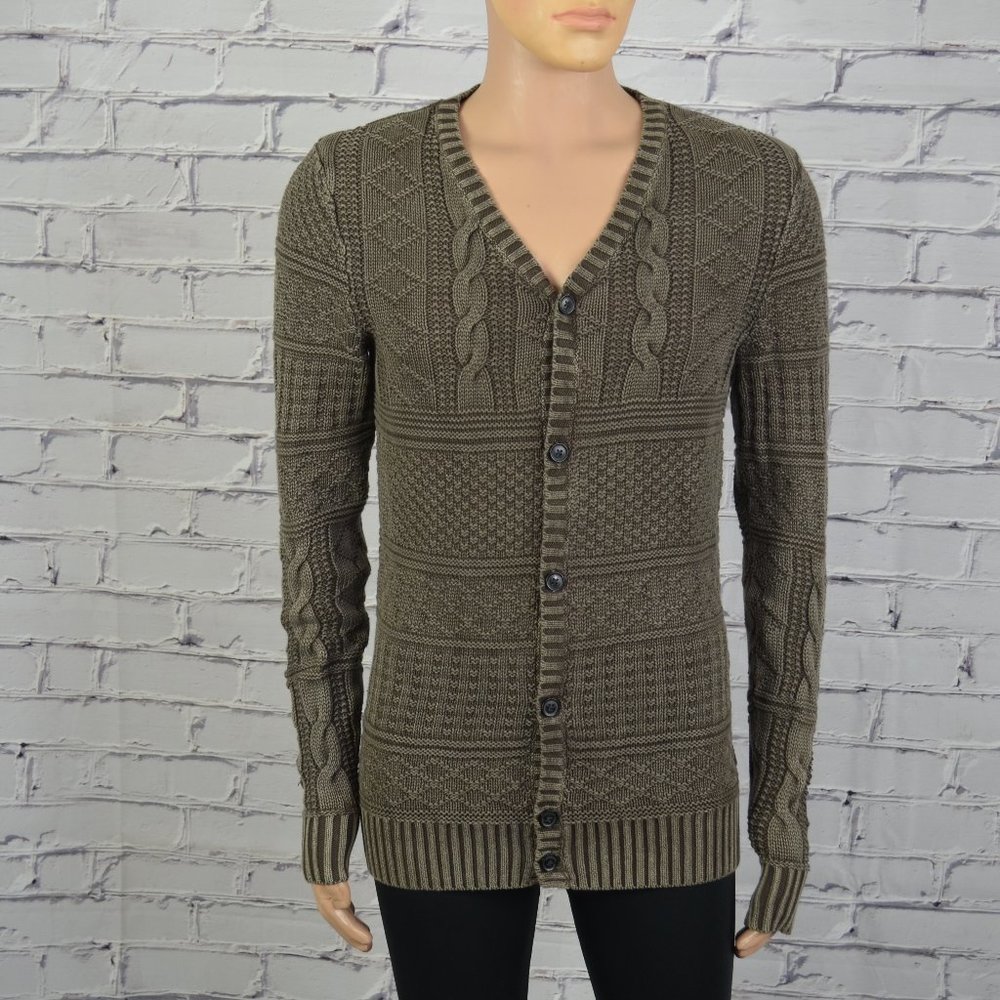 Mens All Saints Valkyrie Cardigan Sweater size x-small